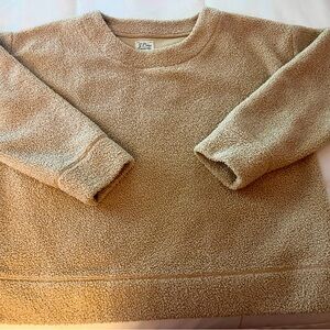 J. Crew Tan Sherpa Sweatshirt